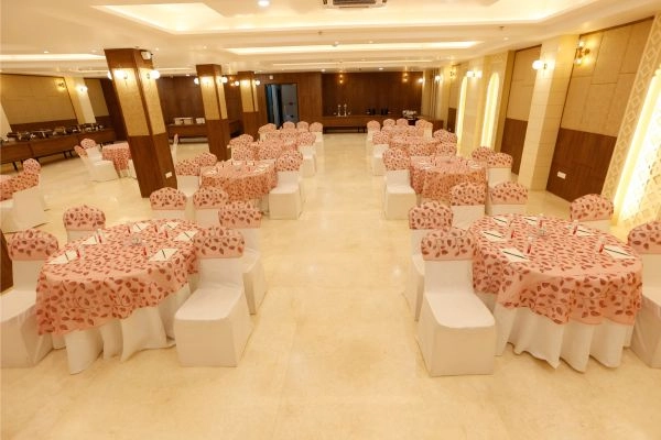 Decorated Event Stage at Shahnai Banquet Hall