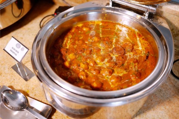 Traditional Banarasi Aloo Dum Bhojpuri in Chafing Dish
