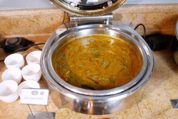 Traditional Five Lentil Dal Panchmel on Buffet