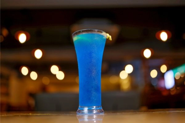 Refreshing Blue Lagoon Mocktail Beverage