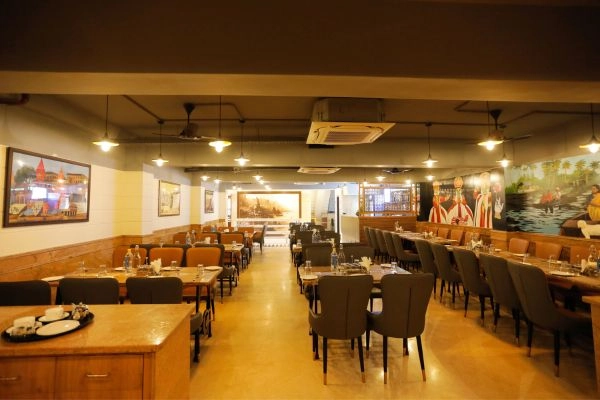 Warm Evening Ambience in Dining Area