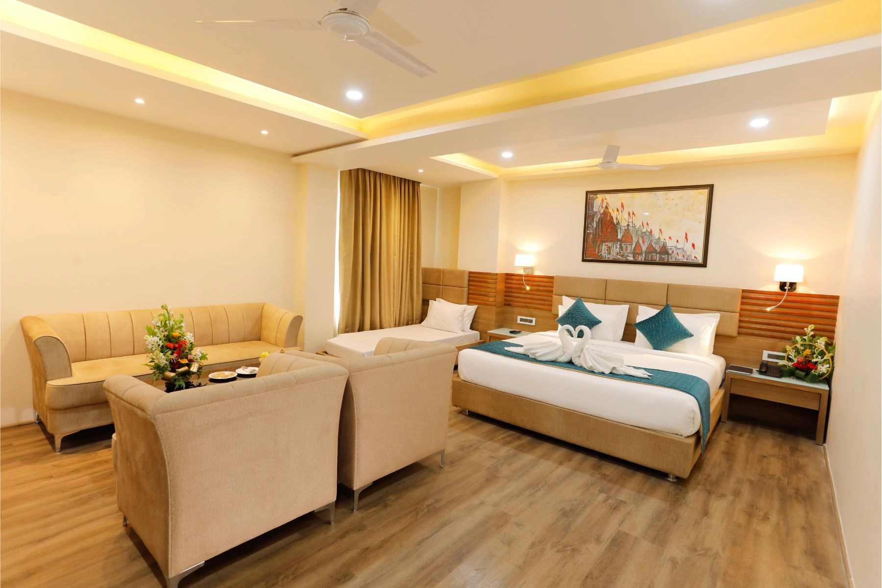 Suite Room with King-Size Bed at Hotel Dolphin Grand Varanasi